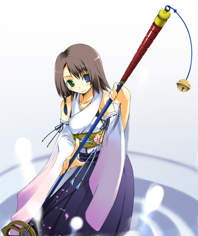 yuna (final fantasy and 1 more) drawn by jirou_(chekoro)