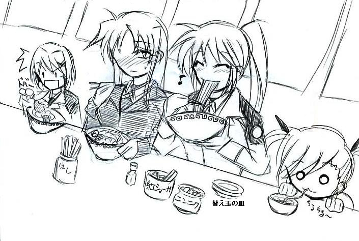 fate testarossa, takamachi nanoha, yagami hayate, and vivio (lyrical nanoha and 1 more)