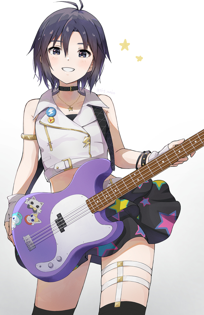 kikuchi makoto (idolmaster and 1 more) drawn by mogskg