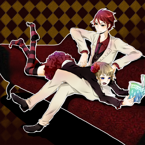 beatrice and ushiromiya battler (umineko no naku koro ni) drawn by 0930erina