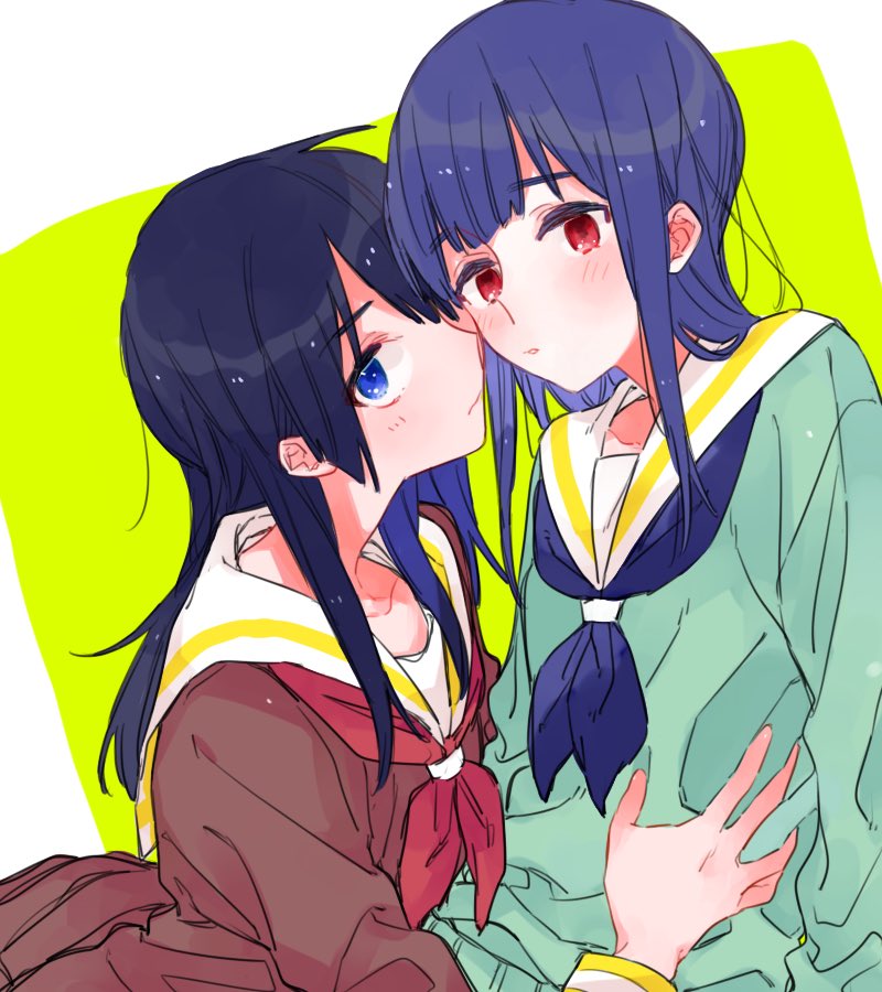 kousaka reina and yoroizuka mizore (hibike! euphonium) drawn by torigara_cha