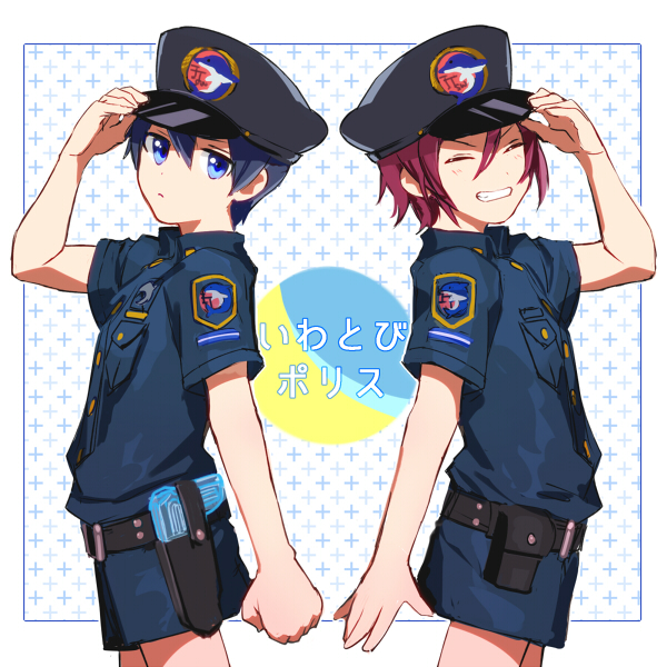nanase haruka and matsuoka rin (free!) drawn by logi_bunbukucha