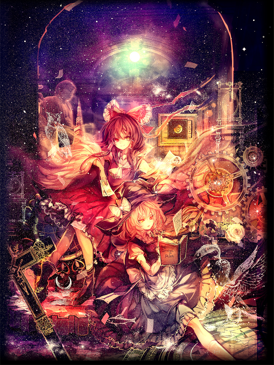 Hakurei Reimu And Kirisame Marisa Touhou Drawn By Cis Carcharias Danbooru Hakurei Reimu And Kirisame Marisa Touhou Drawn By Cis Carcharias Danbooru