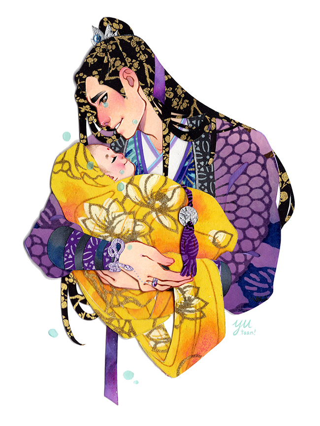 jiang cheng and jin ling (modao zushi) drawn by yutaan
