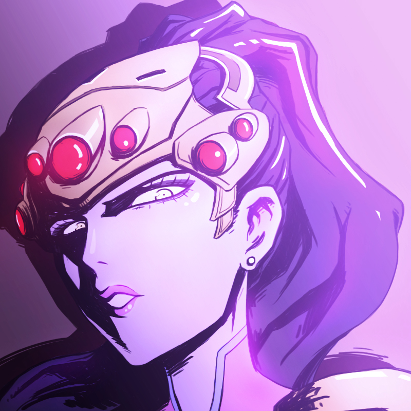 widowmaker (overwatch and 1 more) drawn by sijia_wang