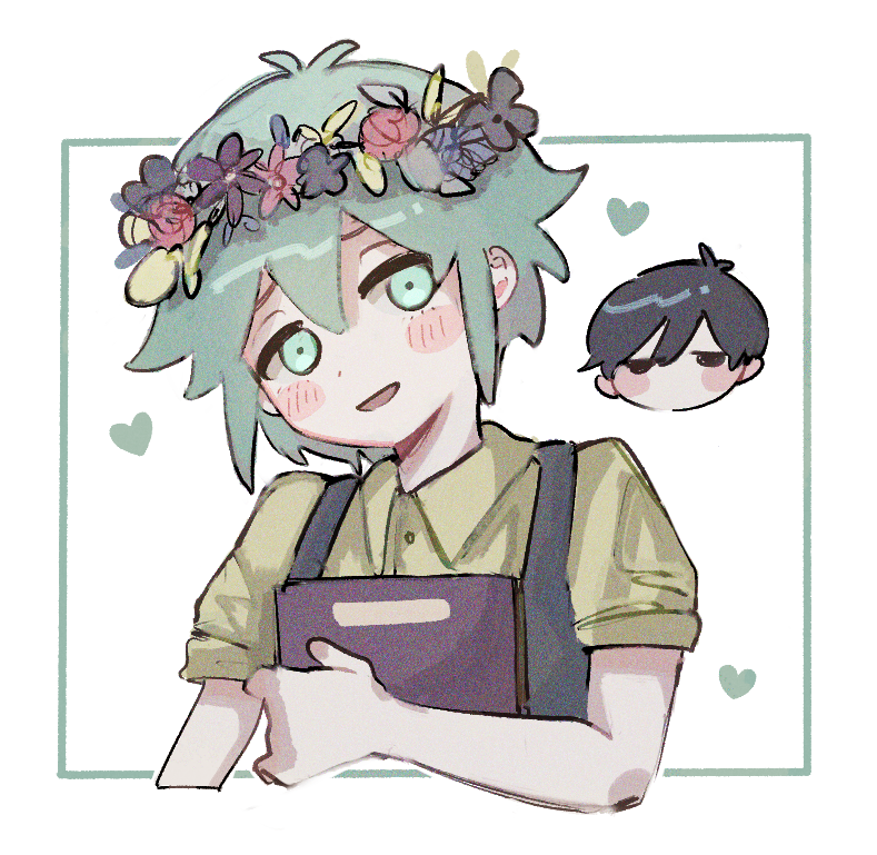 omori and basil (omori) drawn by rbfnrbf_(mandarin)