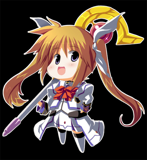 takamachi nanoha and raising heart (lyrical nanoha and 1 more) drawn by utsurogi_angu