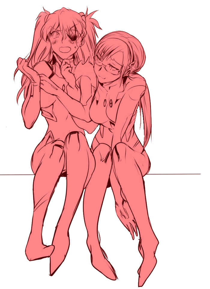 souryuu asuka langley and makinami mari illustrious (neon genesis evangelion and 2 more) drawn by tori_(driftwood)