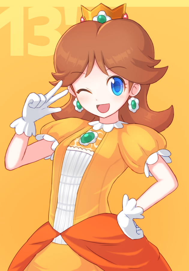 princess daisy (mario and 1 more) drawn by suta_(clusta)