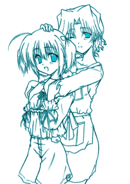 yuzuhara konomi and yuzuhara haruka (to heart and 1 more) drawn by sankaku_umako