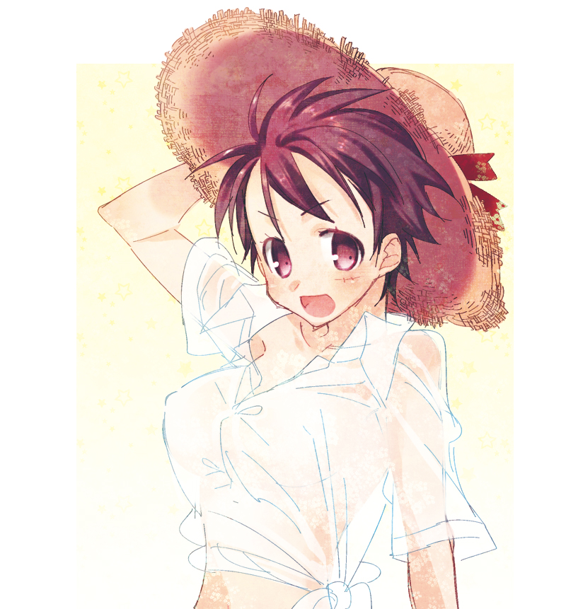monkey d. luffy and luffyko (one piece) drawn by ctr_sn