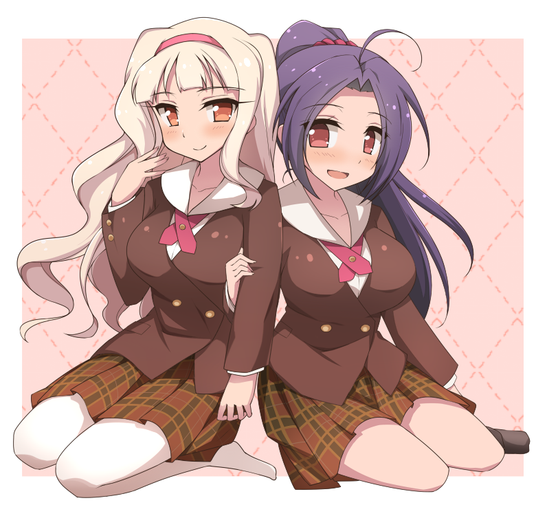 shijou takane and miura azusa (idolmaster) drawn by van-s