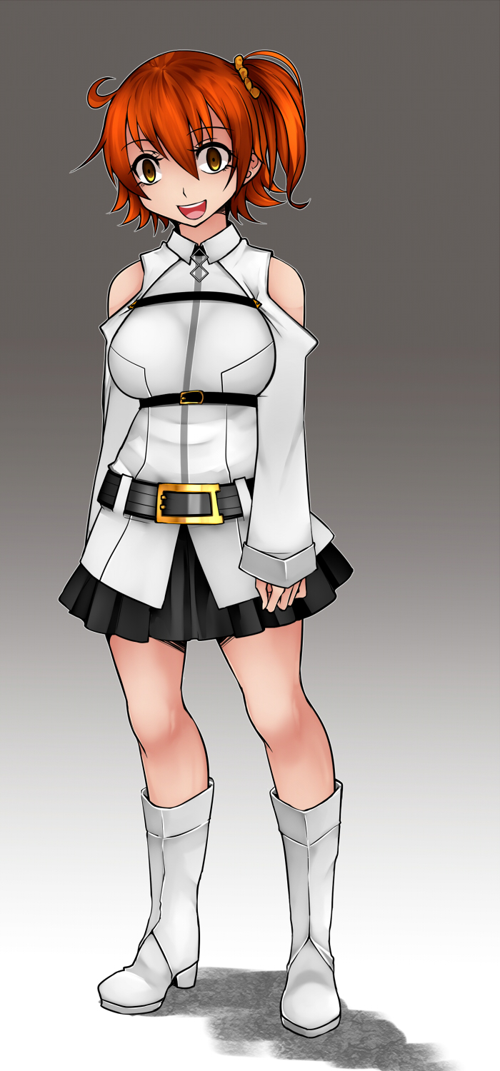 fujimaru ritsuka (fate and 1 more) drawn by aoshima