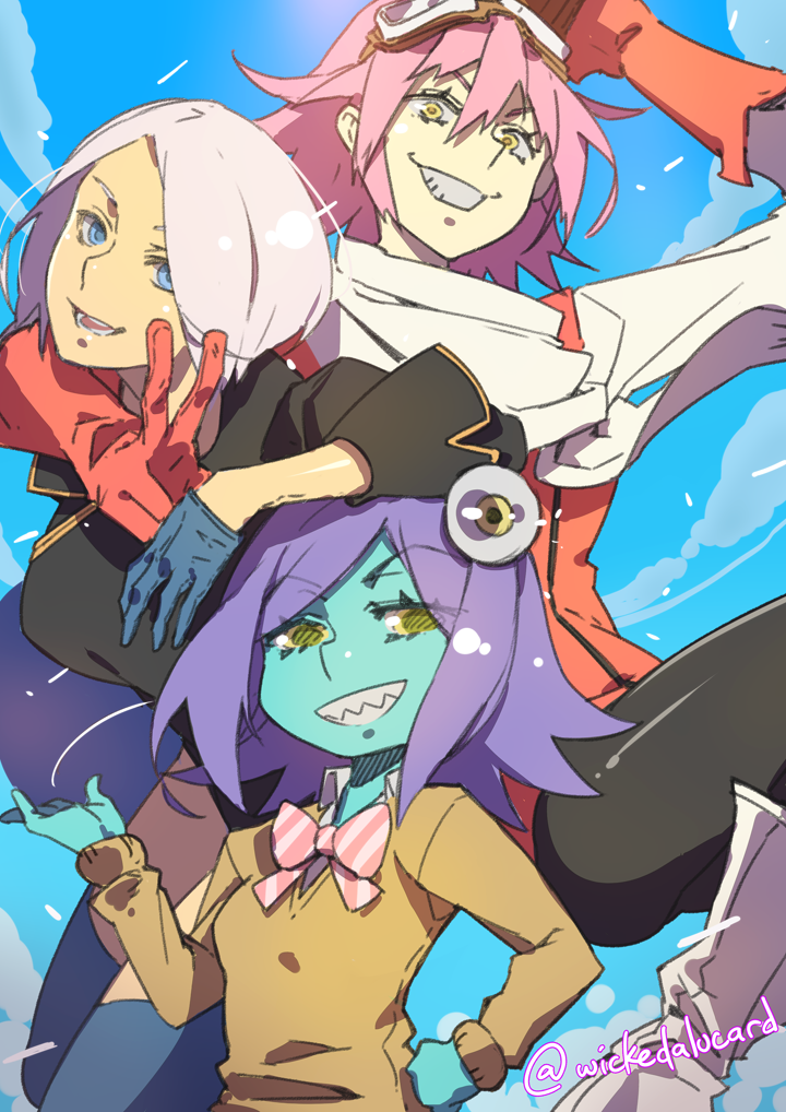 angel, haruhara haruko, midori, and shintani mayumi (the king of fighters and 2 more) drawn by ian_olympia