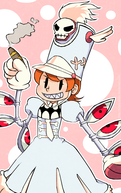jakuzure nonon, peacock, and sarah anne williams (kill la kill and 1 more) drawn by krazy-chibi