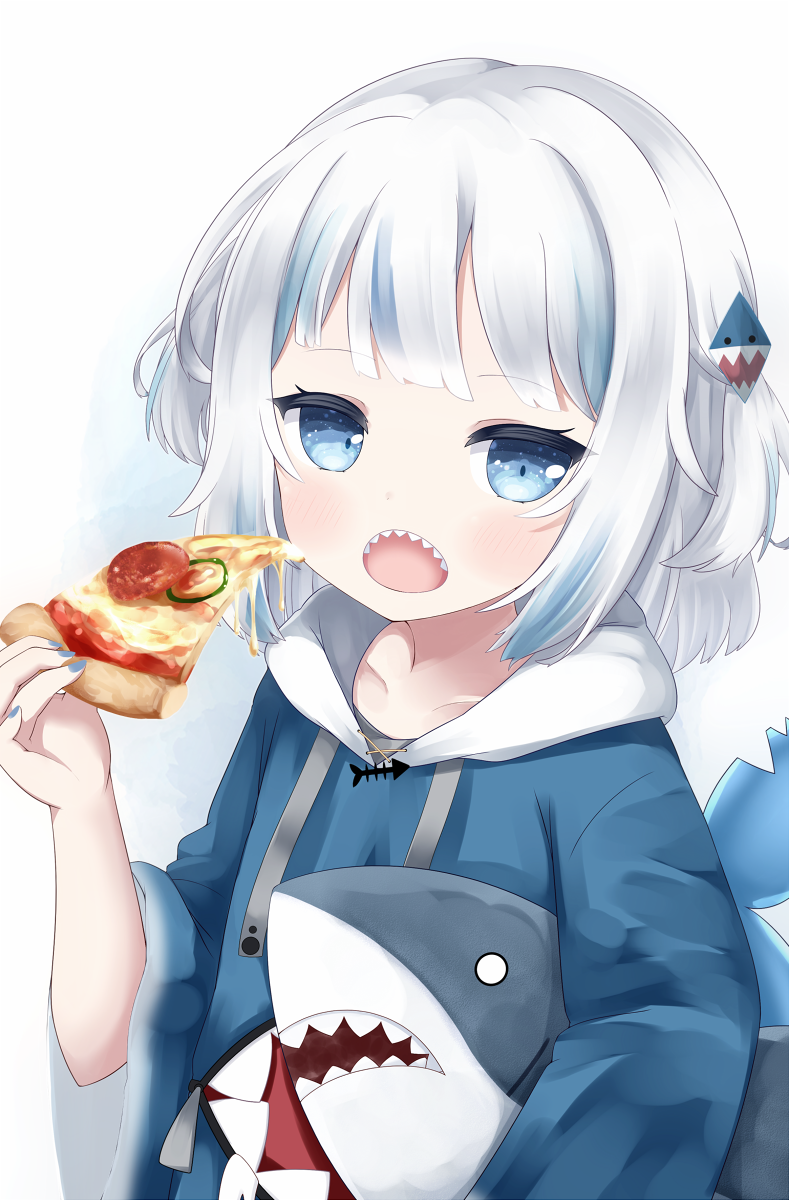gawr gura (hololive and 1 more) drawn by cocozasa