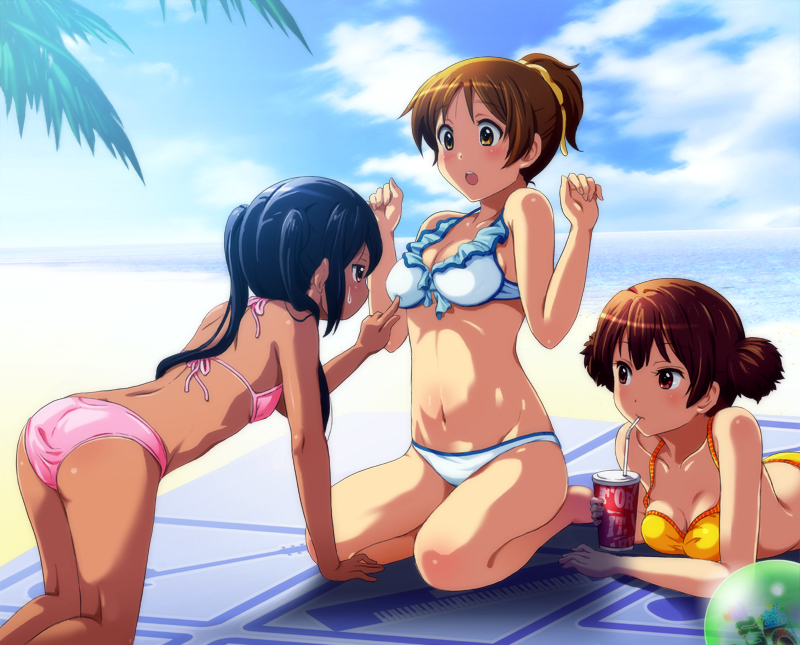 nakano azusa, hirasawa ui, and suzuki jun (k-on!) drawn by shian_(my_lonly_life.)