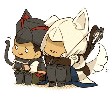 connor kenway and aveline de grandpre (assassin's creed and 1 more) drawn by mutcho