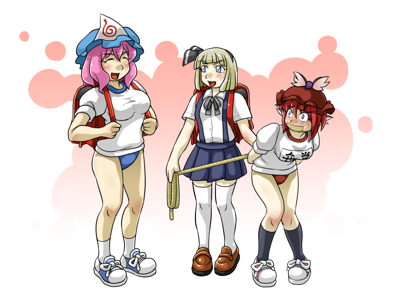 konpaku youmu, saigyouji yuyuko, and mystia lorelei (touhou) drawn by h.dupp_(nama_aakiruu)