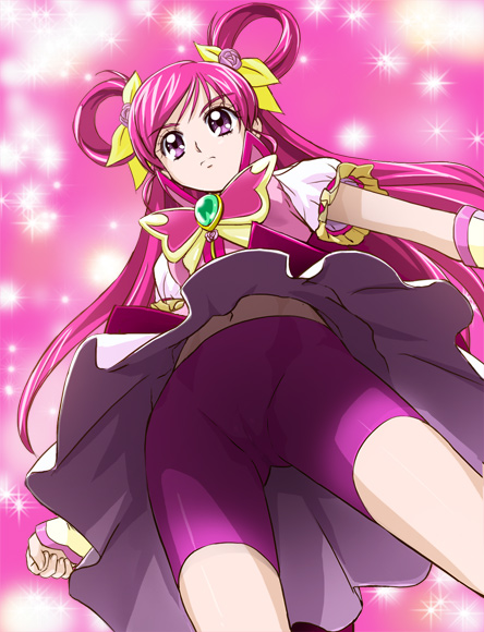 yumehara nozomi and cure dream (precure and 1 more) drawn by haruyama_kazunori