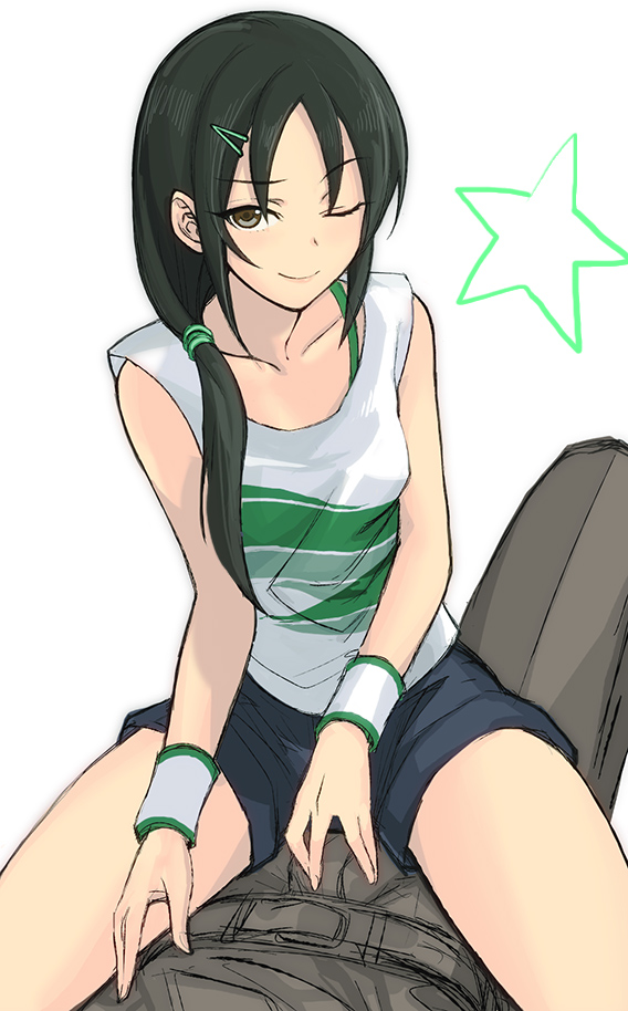 trainer and aoki kei (idolmaster and 1 more) drawn by tetsu_(kimuchi)