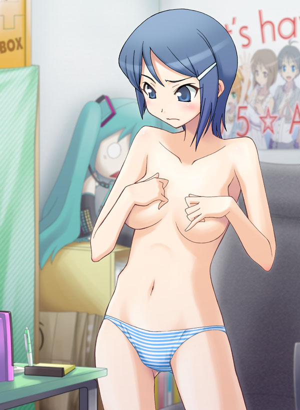 hatsune miku and mizutani eri (idolmaster and 2 more) drawn by kikujin