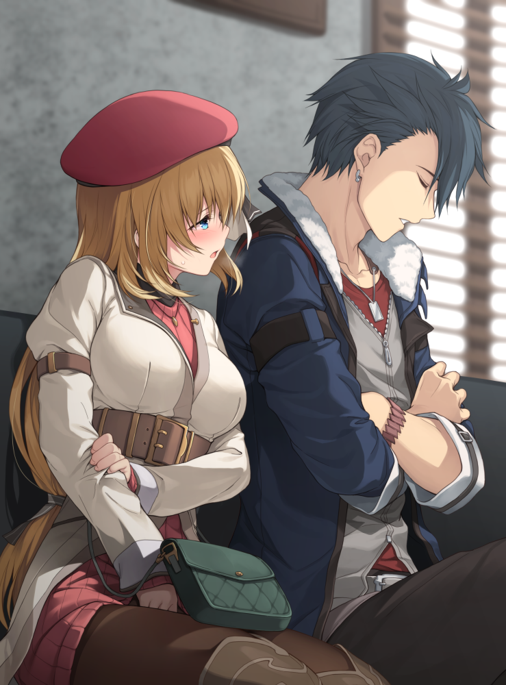 agnes claudel and van arkride (eiyuu densetsu and 2 more) drawn by hakuleg
