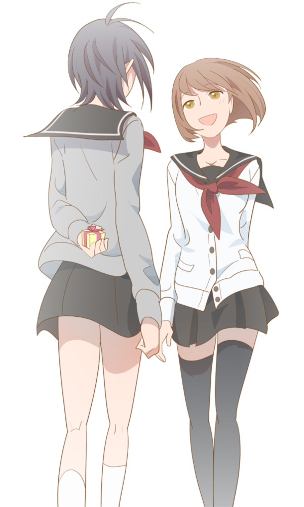 kikuchi makoto and hagiwara yukiho (idolmaster) drawn by fio88