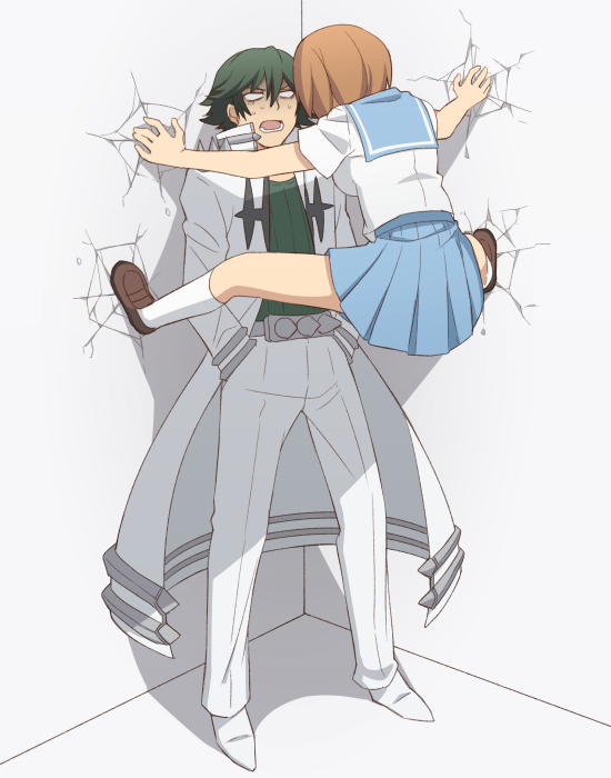 mankanshoku mako and sanageyama uzu (kill la kill) drawn by itou_(mogura)