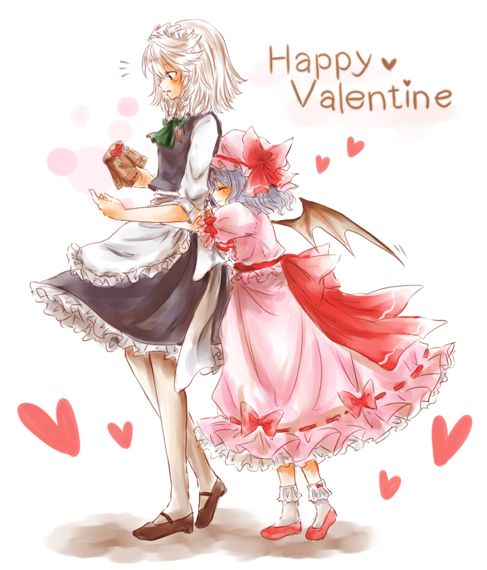 remilia scarlet and izayoi sakuya (touhou) drawn by maru_usagi
