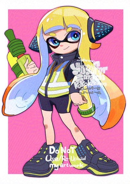 agent 3 (splatoon and 1 more) drawn by hirotaka_(hrtk990203)