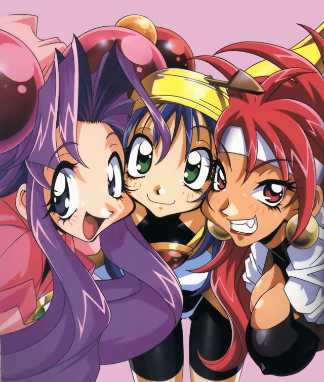 lime, cherry, and bloodberry (saber marionette j) drawn by kotobuki_tsukasa