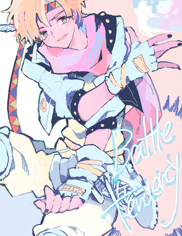 caesar anthonio zeppeli (jojo no kimyou na bouken and 1 more) drawn by pikaro