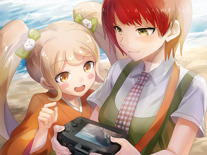 saionji hiyoko and koizumi mahiru (danganronpa and 1 more) drawn by na7hi10