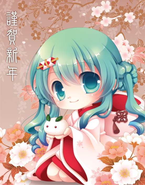 hatsune miku and yuki miku (vocaloid) drawn by yui_(planetoid_11)