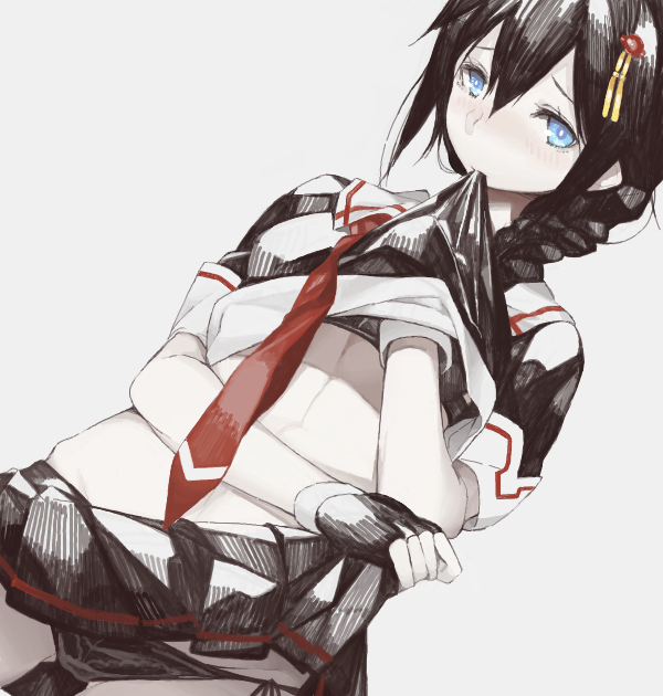 shigure and shigure kai ni (kantai collection) drawn by rayvon
