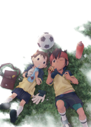 endou mamoru and luke triton (inazuma eleven and 1 more) drawn by kai_(charcoal)
