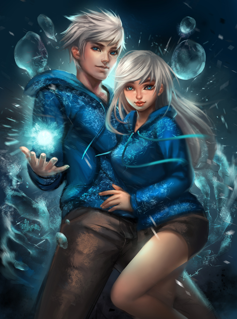 jack frost (rise of the guardians) drawn by orange_sekaii