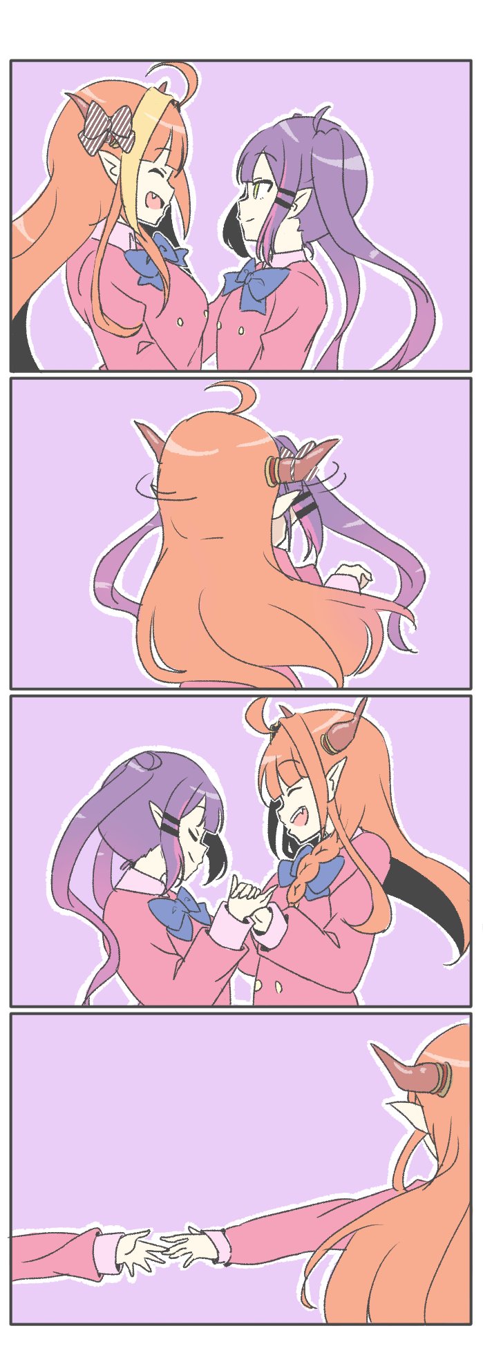 tokoyami towa and kiryu coco (hololive and 1 more) drawn by meyshi