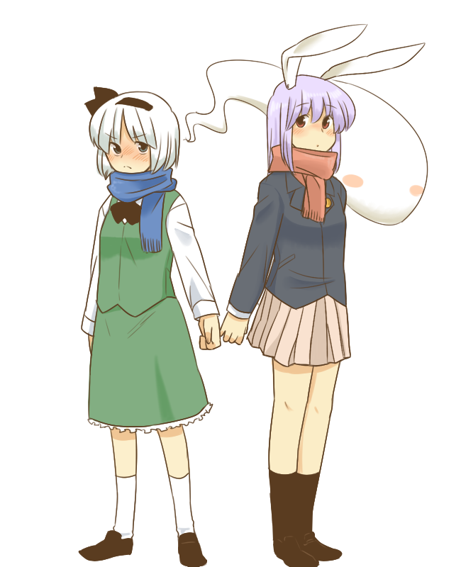 konpaku youmu and reisen udongein inaba (touhou) drawn by koyama_shigeru