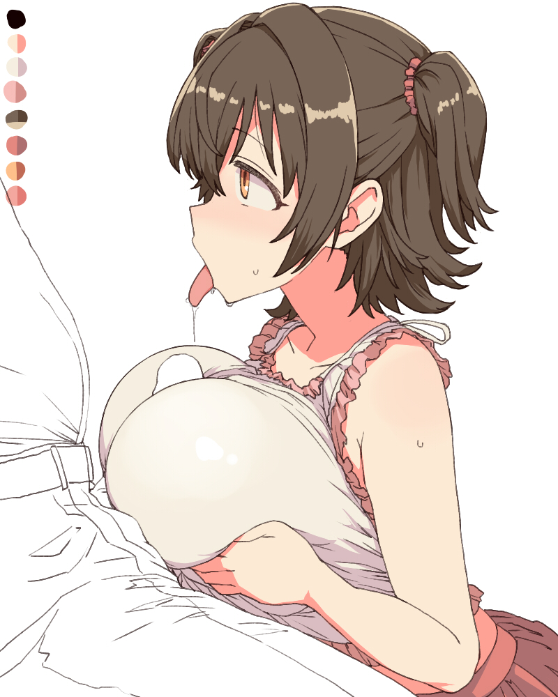 akagi miria (idolmaster and 1 more) drawn by toriga_naku