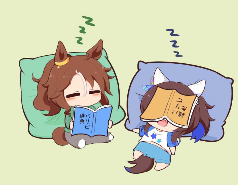 daitaku helios and mejiro palmer (umamusume) drawn by gomashio_(goma_feet)