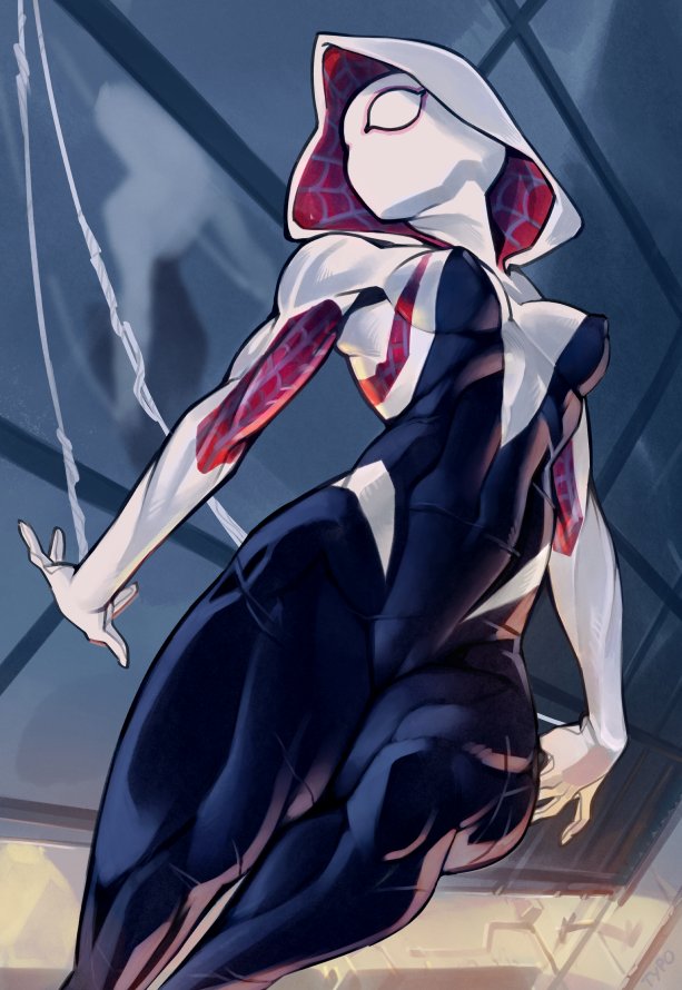 spider-gwen (marvel and 3 more) drawn by optionaltypo