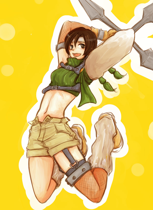 yuffie kisaragi (final fantasy and 1 more) drawn by black_locust