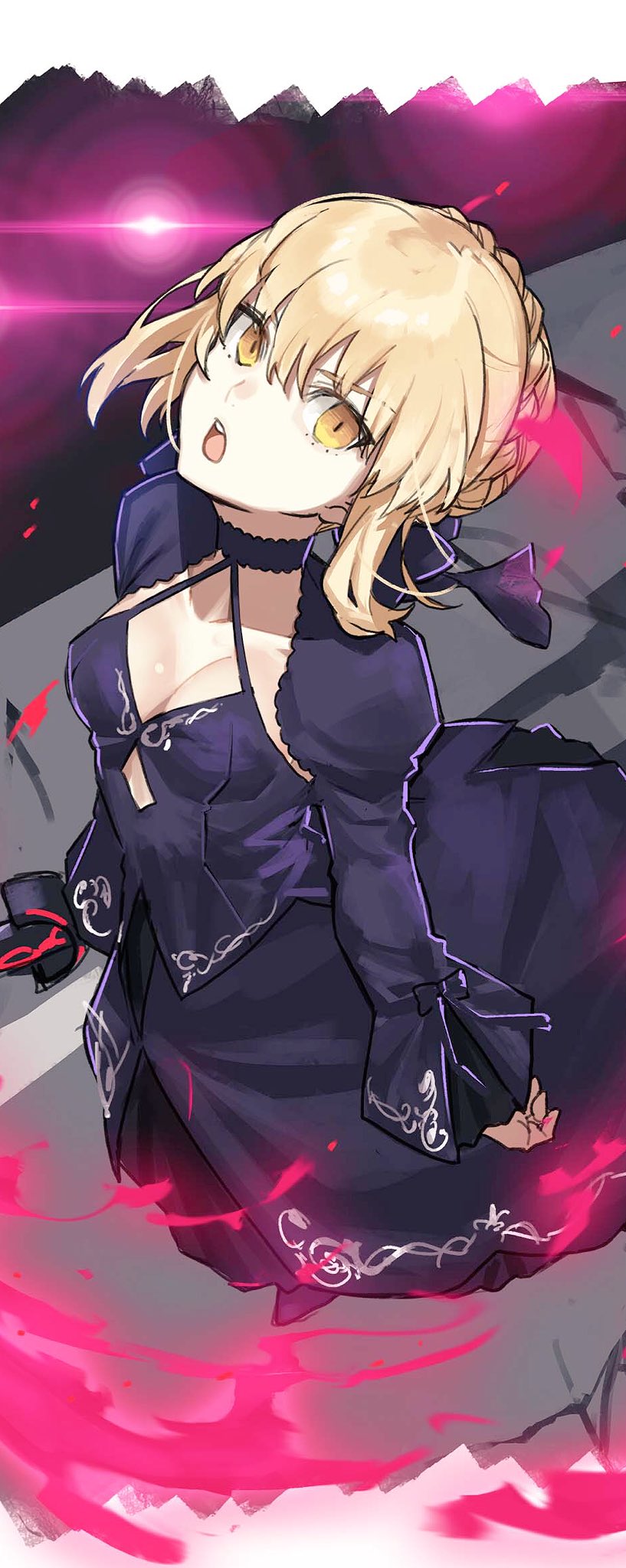artoria pendragon and saber alter (fate and 1 more) drawn by teshima_nari