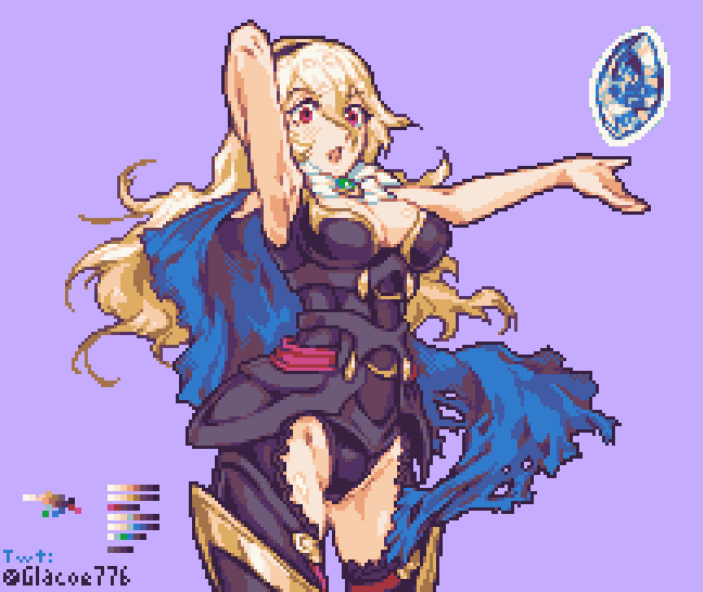 female corrin (fire emblem and 2 more) drawn by glaceo