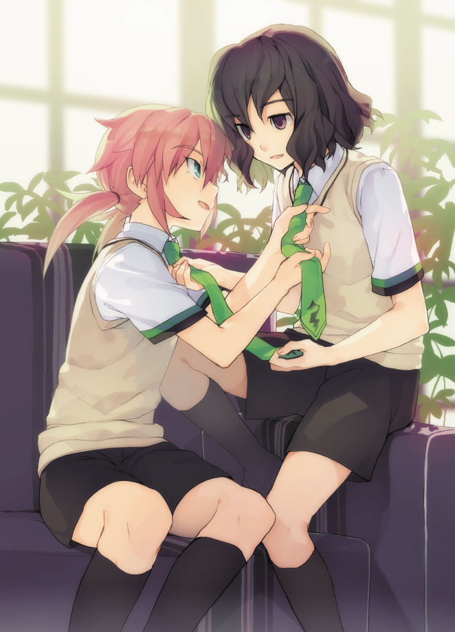 kirino ranmaru and shindou takuto (inazuma eleven and 1 more) drawn by kaimuari