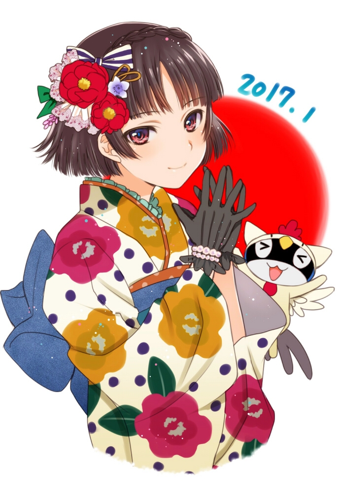 niijima makoto and morgana (persona and 1 more) drawn by seiru_(prairie)