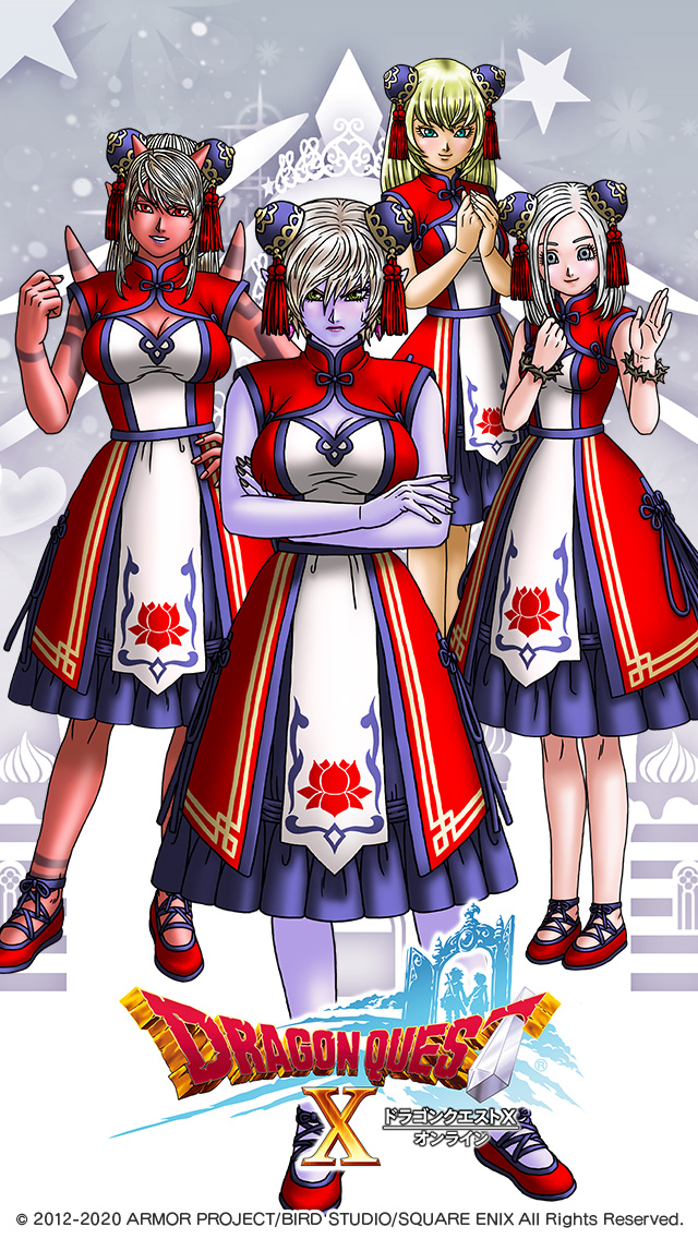 illusia, valeria, kamil, and jienya (dragon quest and 1 more)