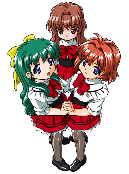onodera karen, morino ichigo, and miyafuji miina (onegai teacher and 2 more) drawn by bandabekken